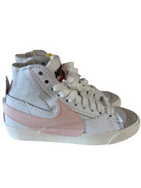 Nike Blazer Mid 77 Kids Shoes White & Pink Size 6.5Y